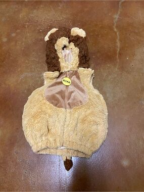Going Wild Baby Lion Costume Vest Hooded Plush Fuzzy 12M Halloween TrickorTreat